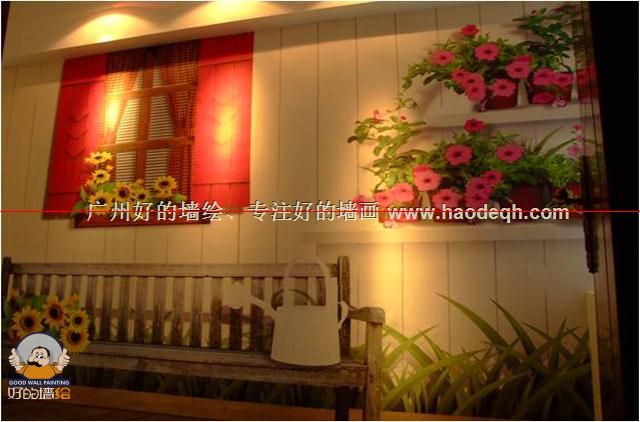 广州客厅背景壁画